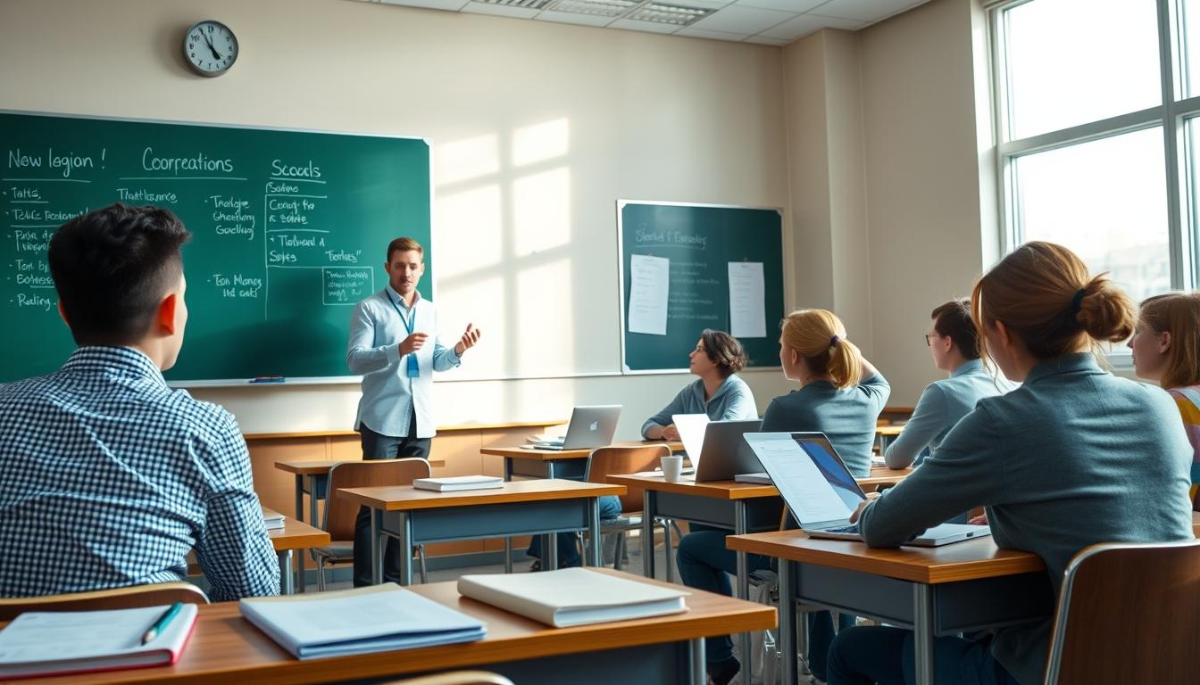 University campus and academic environment in Amsterdam